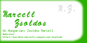 marcell zsoldos business card